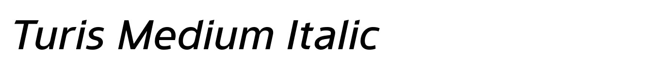 Turis Medium Italic